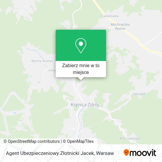 Mapa Agent Ubezpieczeniowy Złotnicki Jacek