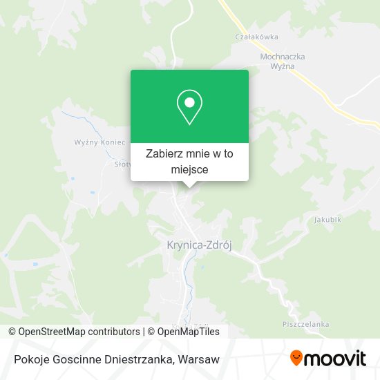 Mapa Pokoje Goscinne Dniestrzanka