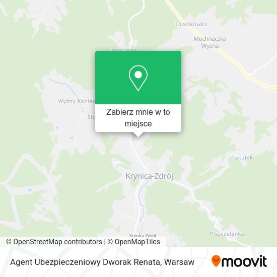 Mapa Agent Ubezpieczeniowy Dworak Renata