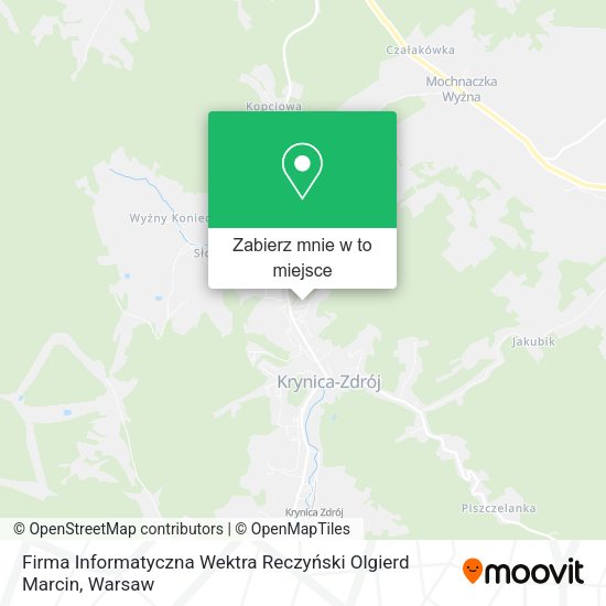 Mapa Firma Informatyczna Wektra Reczyński Olgierd Marcin