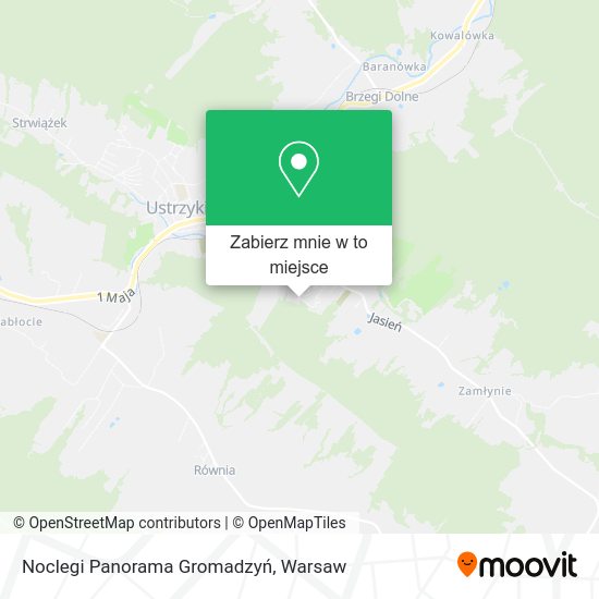 Mapa Noclegi Panorama Gromadzyń