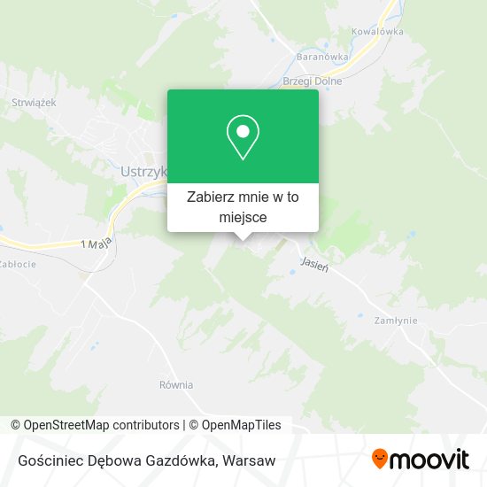 Mapa Gościniec Dębowa Gazdówka