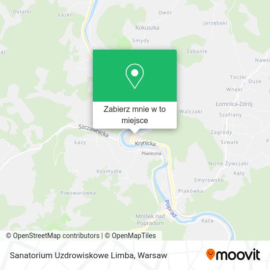 Mapa Sanatorium Uzdrowiskowe Limba