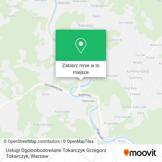 Mapa Usługi Ogólnobudowlane Tokarczyk Grzegorz Tokarczyk