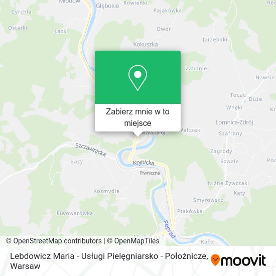 Mapa Lebdowicz Maria - Usługi Pielęgniarsko - Położnicze