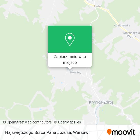 Mapa Najświętszego Serca Pana Jezusa