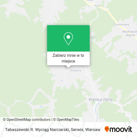 Mapa Tabaszewski R. Wyciąg Narciarski, Serwis