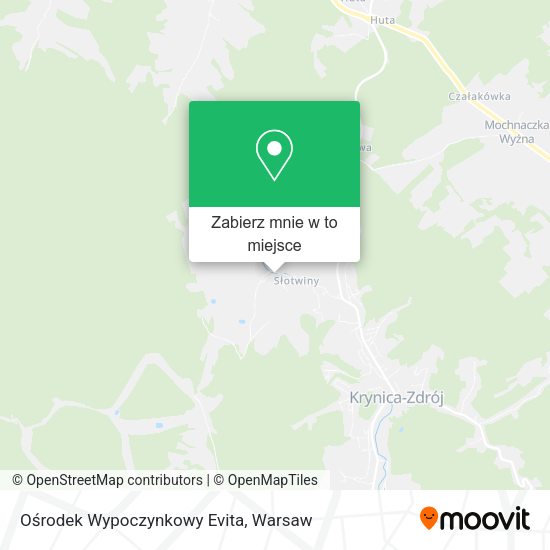 Mapa Ośrodek Wypoczynkowy Evita