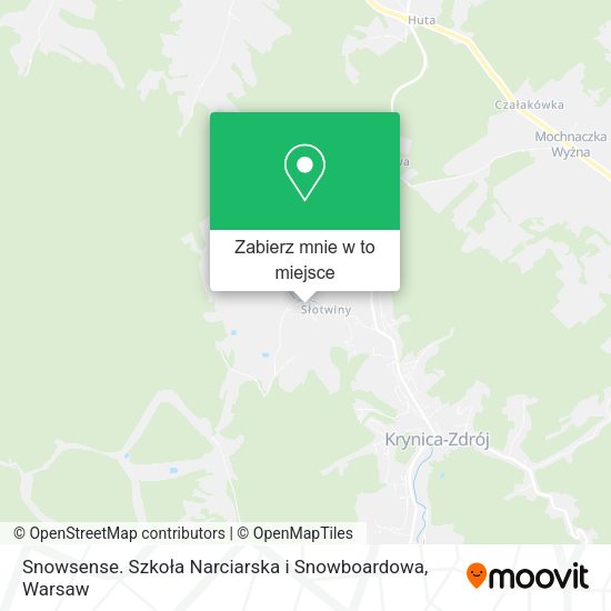 Mapa Snowsense. Szkoła Narciarska i Snowboardowa