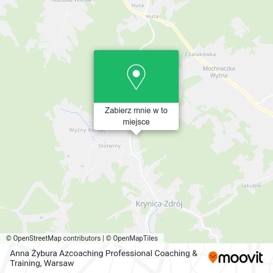 Mapa Anna Żybura Azcoaching Professional Coaching & Training