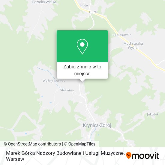 Mapa Marek Górka Nadzory Budowlane i Usługi Muzyczne