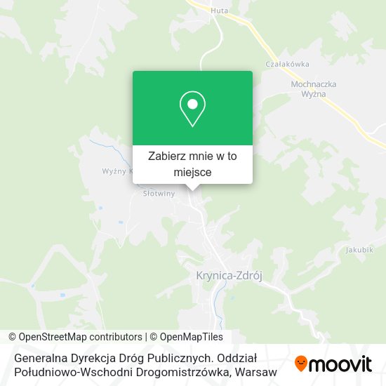 Mapa Generalna Dyrekcja Dróg Publicznych. Oddział Południowo-Wschodni Drogomistrzówka