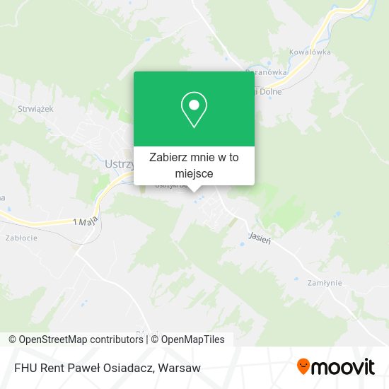 Mapa FHU Rent Paweł Osiadacz