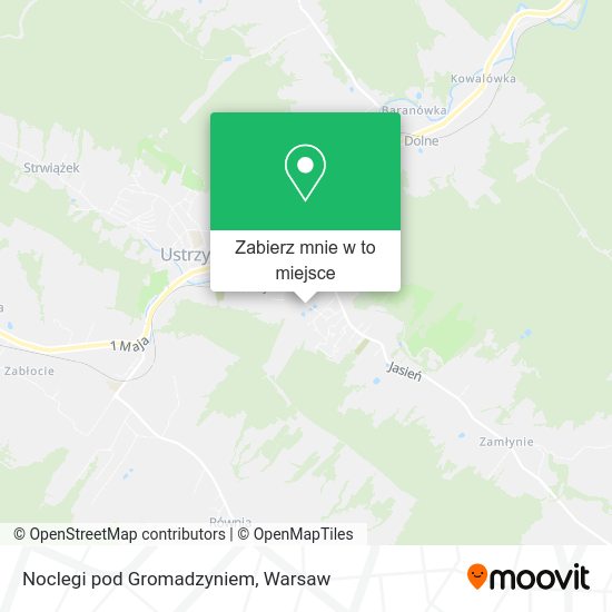 Mapa Noclegi pod Gromadzyniem