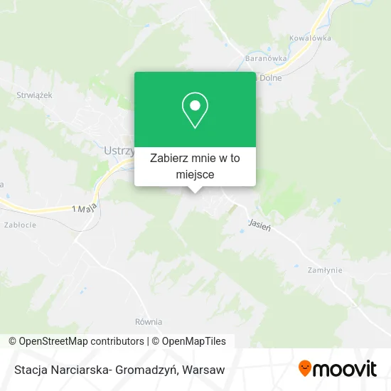 Mapa Stacja Narciarska- Gromadzyń