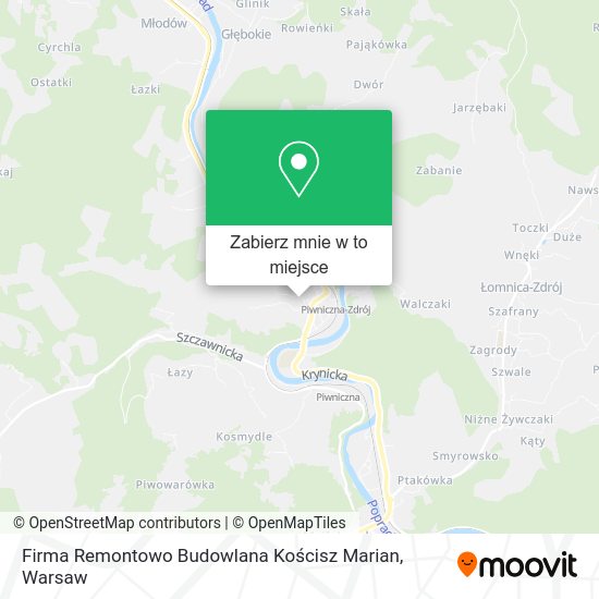 Mapa Firma Remontowo Budowlana Kościsz Marian