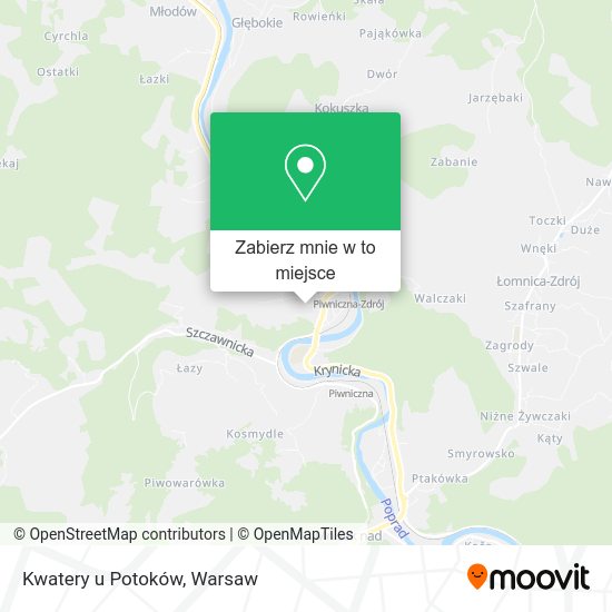 Mapa Kwatery u Potoków