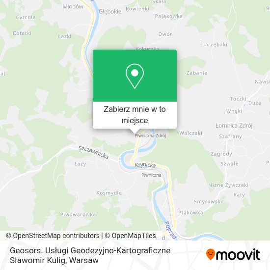 Mapa Geosors. Usługi Geodezyjno-Kartograficzne Sławomir Kulig