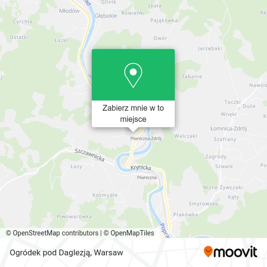 Mapa Ogródek pod Daglezją