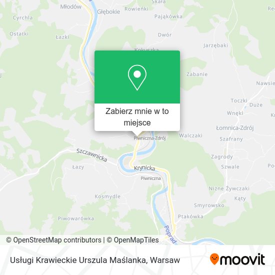 Mapa Usługi Krawieckie Urszula Maślanka