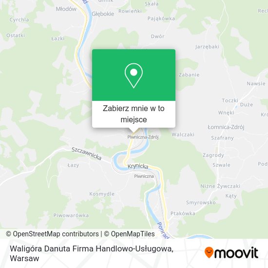 Mapa Waligóra Danuta Firma Handlowo-Usługowa