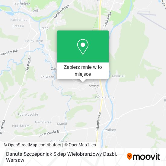 Mapa Danuta Szczepaniak Sklep Wielobranżowy Dazbi