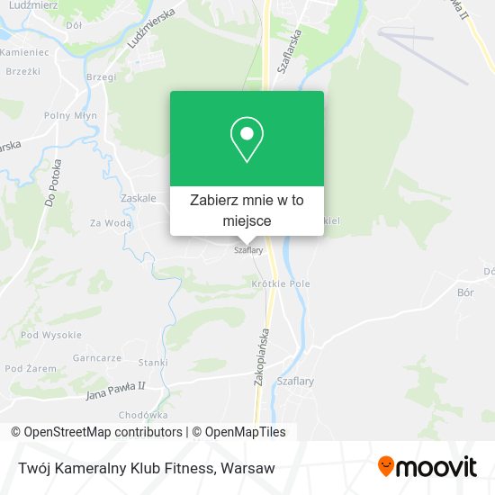 Mapa Twój Kameralny Klub Fitness