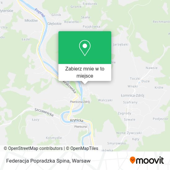 Mapa Federacja Popradzka Spina