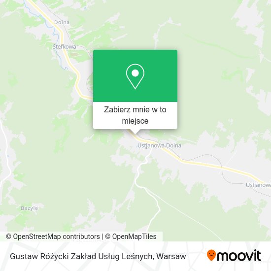 Mapa Gustaw Różycki Zakład Usług Leśnych