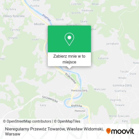 Mapa Nieregularny Przewóz Towarów, Wiesław Widomski