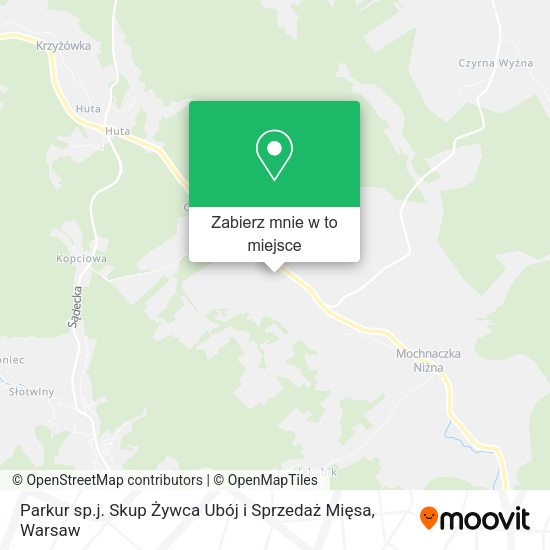 Mapa Parkur sp.j. Skup Żywca Ubój i Sprzedaż Mięsa