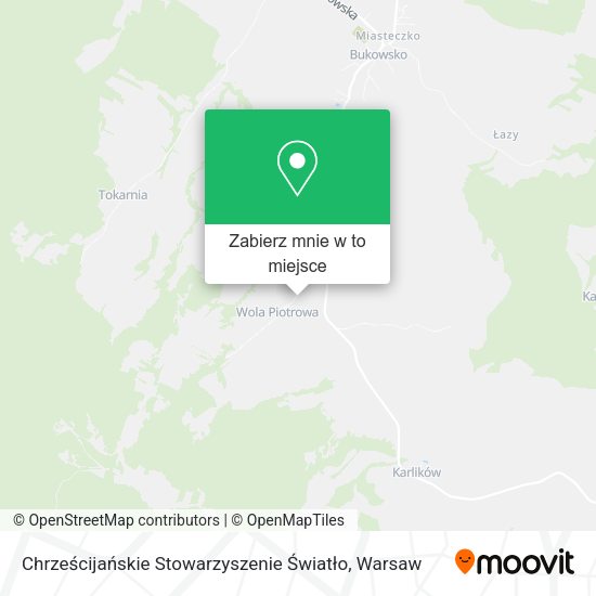 Mapa Chrześcijańskie Stowarzyszenie Światło