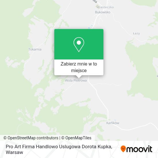 Mapa Pro Art Firma Handlowo Uslugowa Dorota Kupka