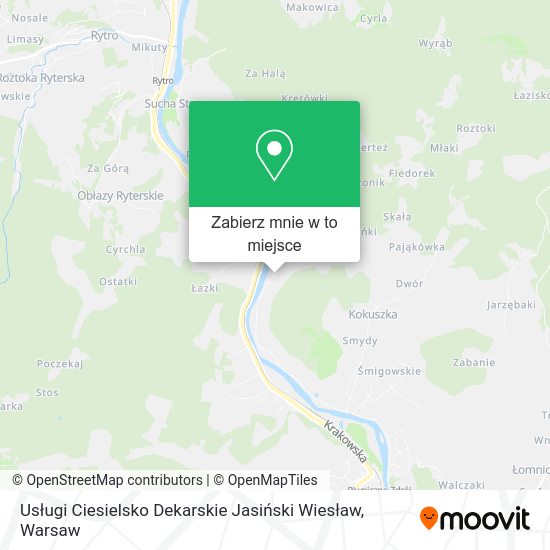 Mapa Usługi Ciesielsko Dekarskie Jasiński Wiesław