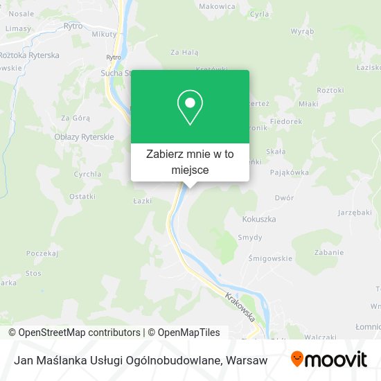 Mapa Jan Maślanka Usługi Ogólnobudowlane