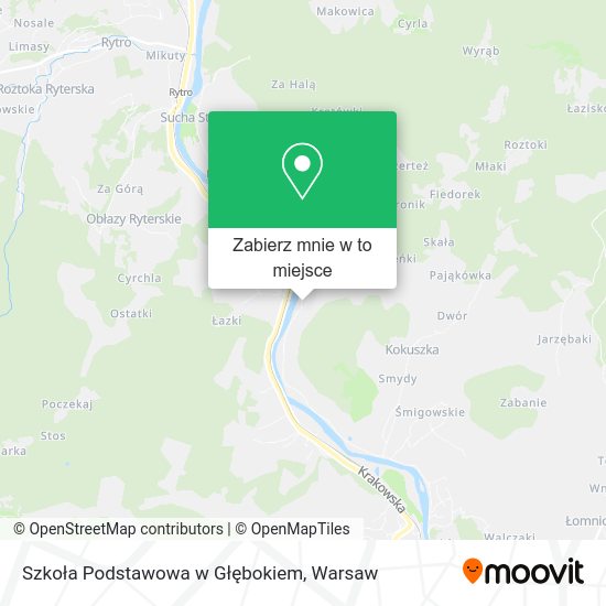 Mapa Szkoła Podstawowa w Głębokiem