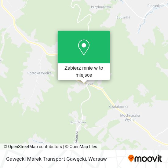 Mapa Gawęcki Marek Transport Gawęcki