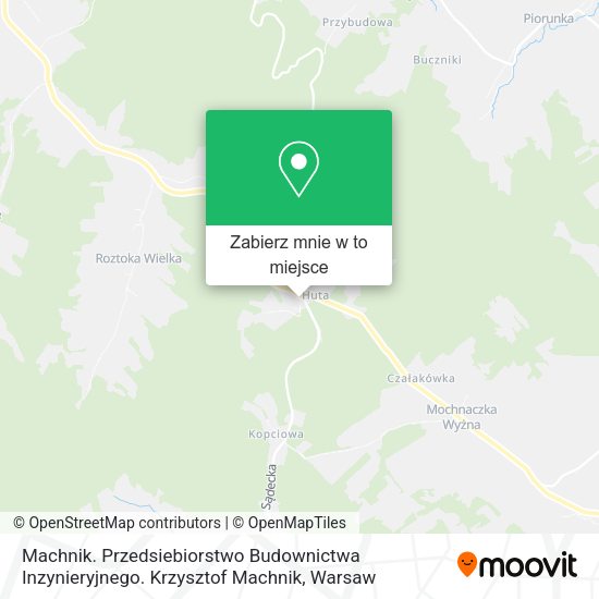 Mapa Machnik. Przedsiebiorstwo Budownictwa Inzynieryjnego. Krzysztof Machnik