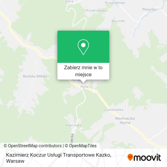 Mapa Kazimierz Koczur Usługi Transportowe Kazko