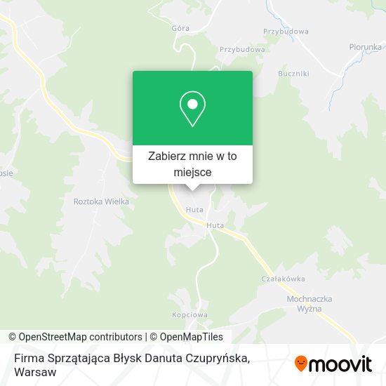 Mapa Firma Sprzątająca Błysk Danuta Czupryńska