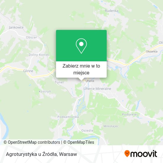 Mapa Agroturystyka u Źródła