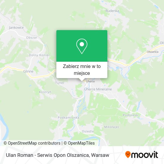 Mapa Ulan Roman - Serwis Opon Olszanica