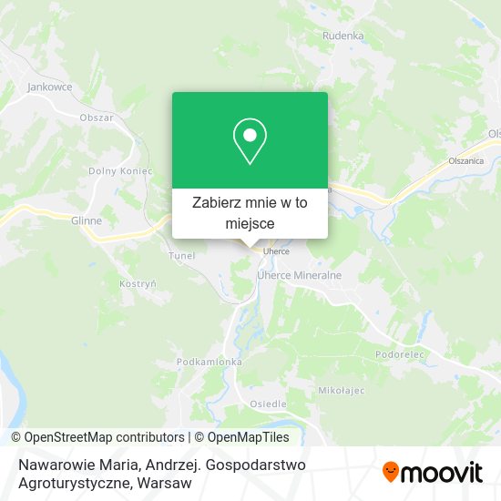 Mapa Nawarowie Maria, Andrzej. Gospodarstwo Agroturystyczne