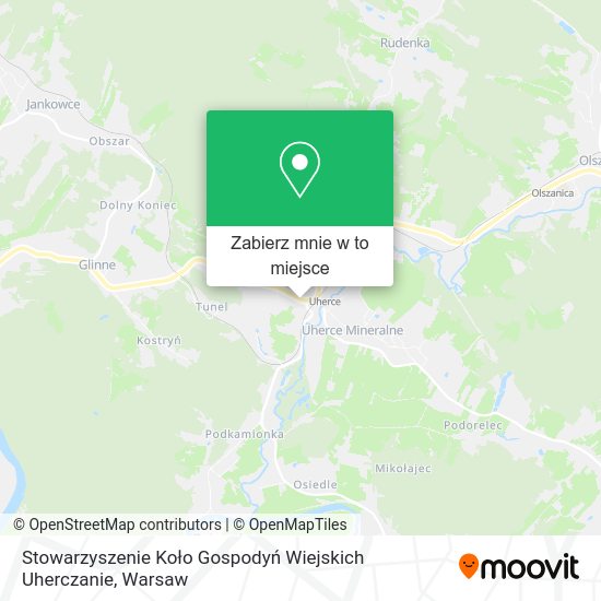 Mapa Stowarzyszenie Koło Gospodyń Wiejskich Uherczanie