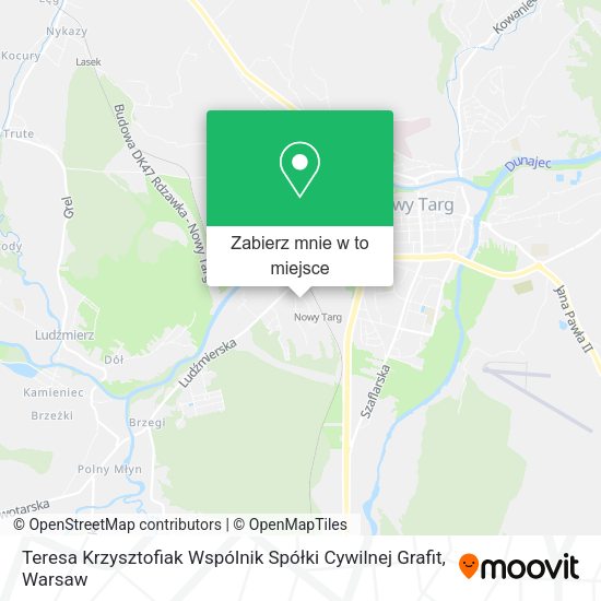 Mapa Teresa Krzysztofiak Wspólnik Spółki Cywilnej Grafit