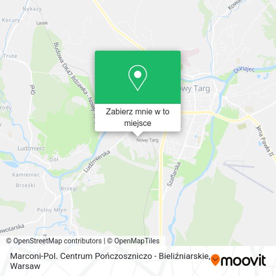 Mapa Marconi-Pol. Centrum Pończoszniczo - Bieliźniarskie