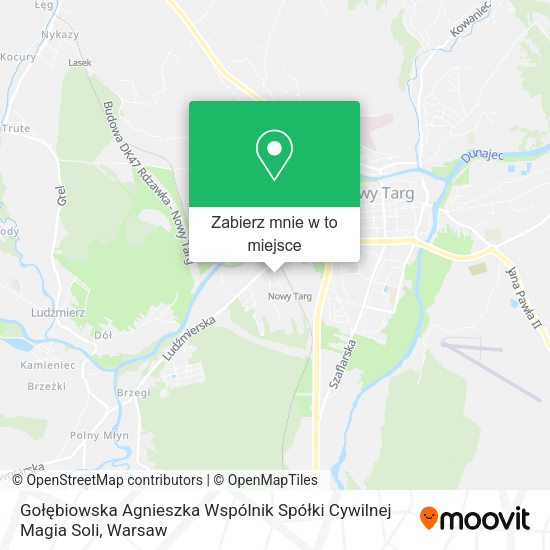 Mapa Gołębiowska Agnieszka Wspólnik Spółki Cywilnej Magia Soli