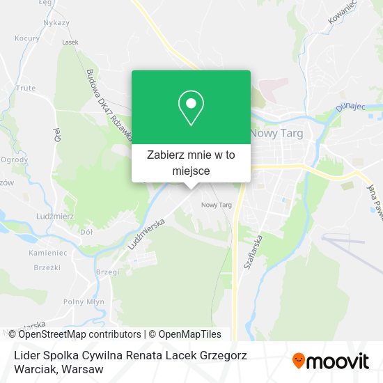 Mapa Lider Spolka Cywilna Renata Lacek Grzegorz Warciak