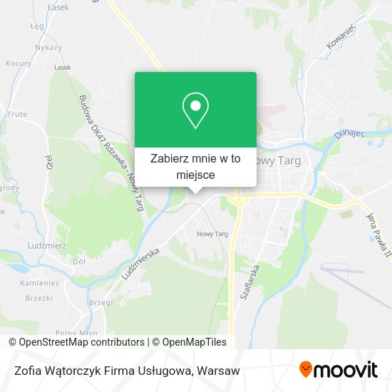 Mapa Zofia Wątorczyk Firma Usługowa