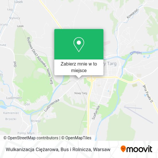 Mapa Wulkanizacja Ciężarowa, Bus i Rolnicza